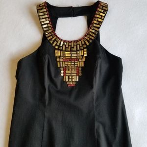 Maggy London Embellished black mini Dress